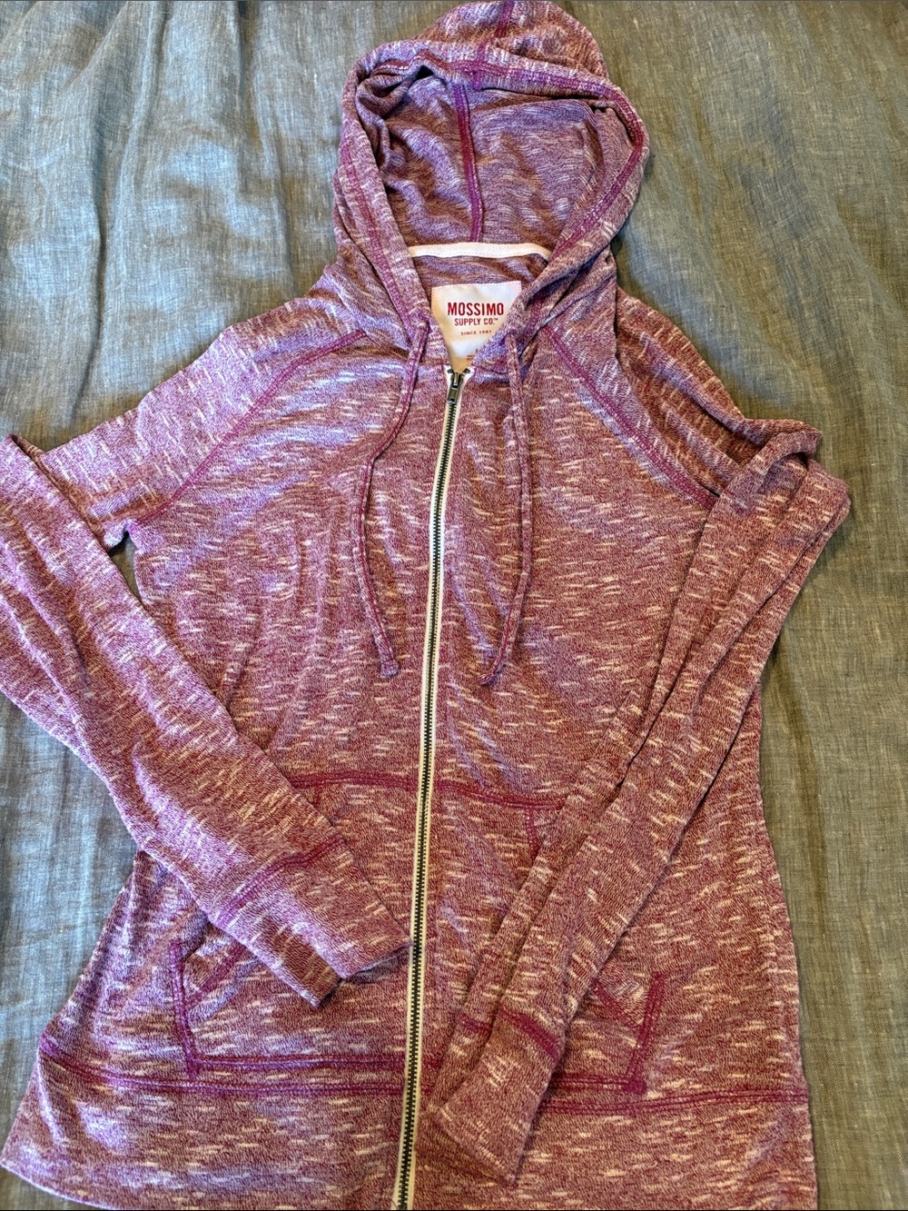 Mossimo Supply Co. Plum Heather Pullover Hoodie